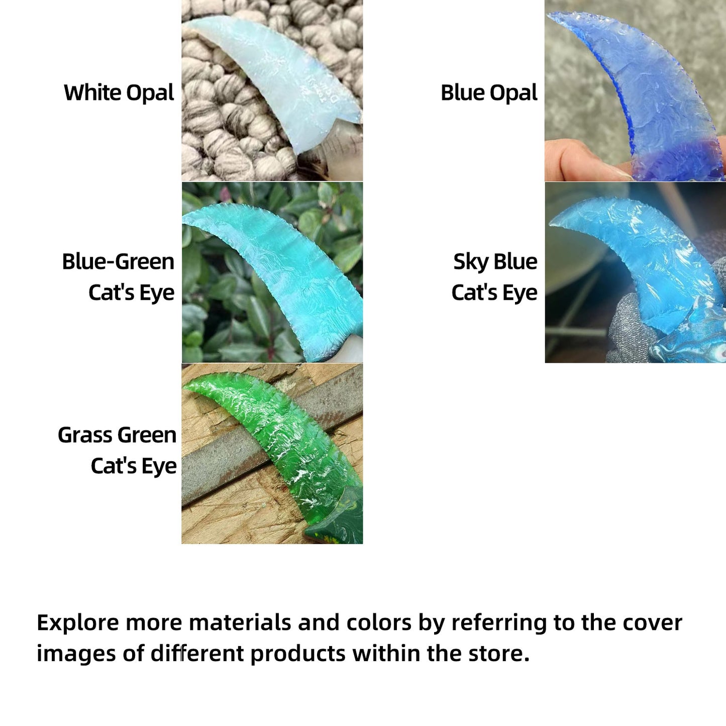 Unique Artisan Creation: Handcrafted Custom Natural Stone Knife, Serrated, Odd-shaped “Claw Knife” ZZ05