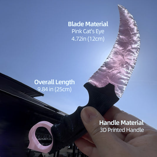 Unique Artisan Creation: Handcrafted Custom Natural Stone Knife, “Claw Knife” ZZ12
